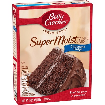 Betty Crocker Super Moist Chocolate Fudge Cake Mix - 15.25oz