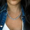 Link Chain for Women, 8mm/13mm Diamond Iced Out Necklace, Hip Hop Gift - 2 of 4