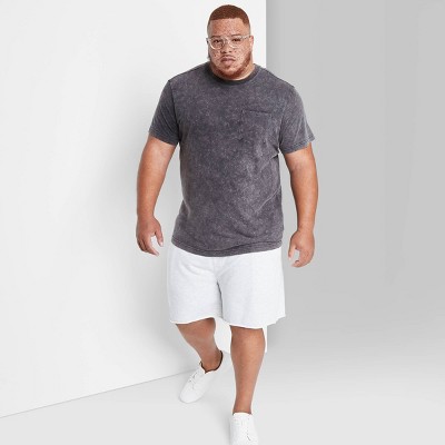 white jogger shorts mens