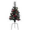 vidaXL Artificial Pathway Pre-lit Christmas Tree 2 pcs 29.9" PVC - 4 of 4