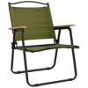 vidaXL Camping Chairs 2 pcs Green 21.3"x21.7"x30.7" Oxford Fabric - 3 of 4