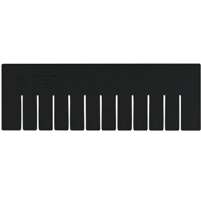 Quantum Storage Systems Long Divider, Conductive, For Use With Dg93060Co, Black (Pack Of 6), Made In Usa