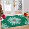 COZONY Christmas Snowflake Area Rug, Washable Non-Slip Accent Rug for Entryway, Front Door, Bedroom, Living Room & Indoor Holiday Decor - 2 of 4