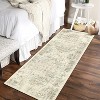 Hallway Runner Rug Machine Washable Vintage Printed Rug Indoor Carpet Non Slip Backing Rug Low Pile Retro Area Rug for Kitchen Entrance Laundry Room - 3 of 4