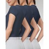 Spruce Fashion Set of 3 Women's Essential Summer High Stretch Performance Moisture-Wicking T-Shirts - 2 of 4