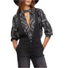 Free People Womens Walking On A Dream Tunic Blouse, Black, Medium - 2 of 2