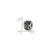 Black Bow Jewelry Sterling Silver Butterfly Barrel, Bali Bead Charm - 2 of 3