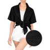 LA LEELA Button Down Shirt Short Sleeve Tropical Vacation Button Up Casual Blouses Summer Party Elegant Holidays Outdoor Funky Shirt s - 2 of 4
