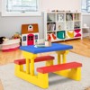 Infans Kids Picnic Table Set W/Removable Umbrella Indoor Outdoor Garden Patio - 3 of 4