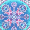 HomeRoots 88" X 84" Pink Sky Blue And White Floral Cotton Hanging Tapestry - 4 of 4