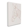 Wall Art by Lil' Rue Zebra Animal Line Doodle Kids' Unframed Canvas - Stupell Industries: Beige Digital Art for All Ages - 2 of 4