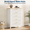 Fluted Drawers Dresser for Bedroom, Chest of Dressers for Closet, Clothes Storage Cabinet, Large Clothes Storage Cabinet for Bedroom - 3 of 4