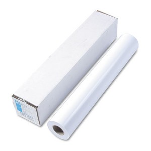 HP DesignJet Large Format Paper for Inkjet Prints, 7 mil, 24" x 100 ft, Satin White - 1 of 1