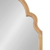 Kate & Laurel All Things Decor 24"x36" Hogan Arch Framed Mirror Natural - 2 of 4