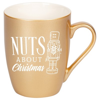 Elanze Designs Nuts About Christmas Vegas Gold 10 ounce New Bone China Coffee Cup Mug