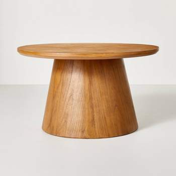 Wooden Round Pedestal Coffee Table - Hearth & Hand™ with Magnolia