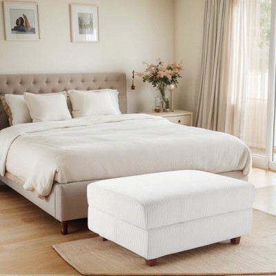 Nebula Vortex 41" Wide Upholstered Ottoman With Storage For Living Room