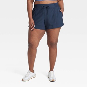 Women's Woven Mid-Rise Shorts 4" - All In Motion™ - 1 of 3
