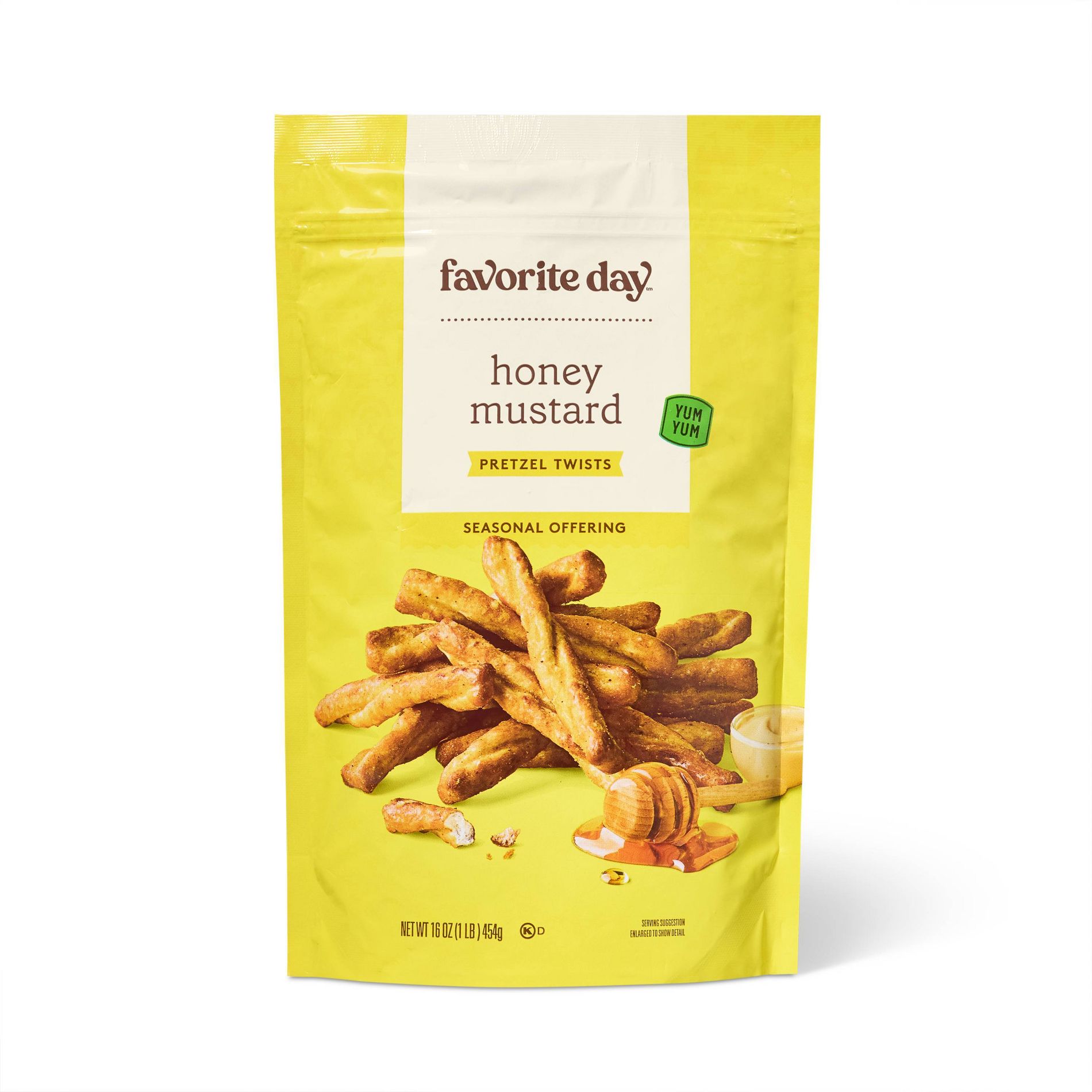 Honey Mustard Seasoned Pretzel Twists - 16oz - Favorite Day™