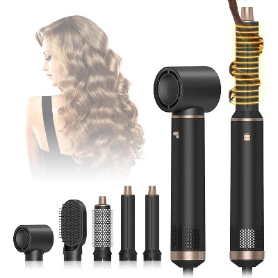 5 in 1 Blow Dryer Brush, Upgrade Hair Dryer Brush Air Curler Air Curling Wrap Styler, Hair Styling Tools for Drying Curling Straightening