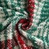 Green red plaid blanket throw acrylic soft reversible dyed fringed bed blanket for Christmas indoor decorations 50 Wx 67 L - 3 of 4