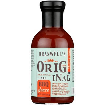Braswell Original BBQ Sauce - 6 pack, 13.5 oz