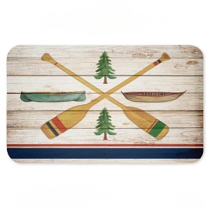 Stupell Industries Exploring Rustic Canoe Paddles Printed Anti-Fatigue Floor Mat, design by Kim Allen, 30"x18" - 1 of 4