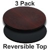 Flash Furniture 3 Pack 30'' Round Table Top with Reversible Laminate Top - 2 of 3