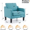 VINGLI Accent Chairs for Living Room Mid Century Modern Chair Sofa Chair Upholstered Arm Chair - 3 of 4