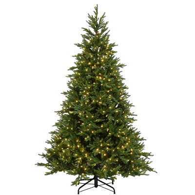 National Tree Company 7.5ft PowerConnect Huron Spruce Tree with Dual Color LED Lights