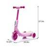 Maggift Kick Scooters 2in1 Kids Ride On Three Wheel Balance Scooter Toy for Kids Floor Protection Gift for Kids, Pink, 24.8"*12.2"*27.2" - 3 of 4