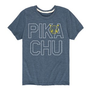 Boys' - Pokémon - Pikachu Logo Style Short Sleeve Graphic T-Shirt - 1 of 4