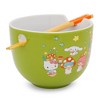 Silver Buffalo Sanrio Hello Kitty and Friends Mushroom Crew Ceramic Ramen Bowl Set | 20 Ounces - 2 of 4