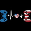 Women's Design By Humans July 4th Flag Heartbeat Video Gamer By Ujangkasep Racerback Tank Top - 2 of 2