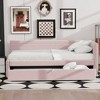 NicBex Twin Size Upholstered Daybed with Trundle for Bedroom,Living Room,Apartment,No Box Spring Needed - 2 of 4