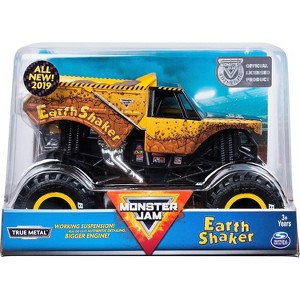 Monster Jam, Official Earth Shaker Monster Truck, Die-Cast Vehicle, 1:24 Scale - 1 of 3