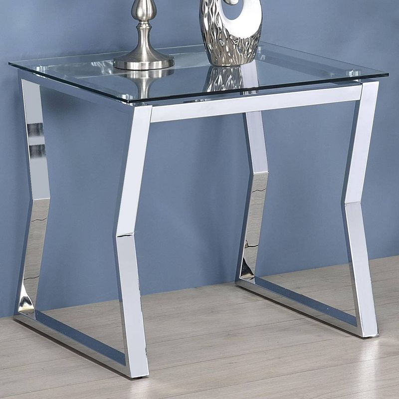 Lindria End Table with Tempered Glass Top - miBasics, 3 of 7