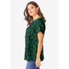 Roaman's Women's Plus Size Ultimate Swing Tee With Keyhole Back - 4 of 4