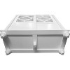 Kings Brand Furniture- Halswelle 2-Door White Curio Bookcase Cabinet with Glass Doors - 4 of 4