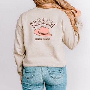 Simply Sage Market Yeehaw Made In The West Front And Back Sweatshirt - 1 of 4