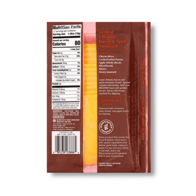 Sharp Cheddar Deli Sliced Cheese - 8oz/12 slices - Good & Gather™