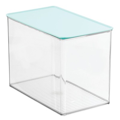 Mdesign Stackable Closet Storage Bin Box With Pull-out Drawer - Clear :  Target