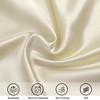 PiccoCasa Body Soft Silky Satin Smooth Machine Washable Envelope Closure Pillowcases 1Pc - 3 of 4