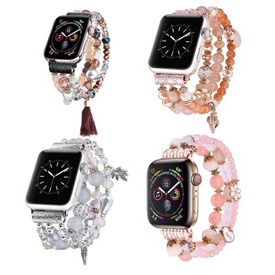 Apple Watch Band Women Rose Gold Swarovski Crystals & Crystal 