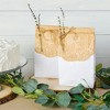Juvale 250 Pack Kraft Lace Paper Doilies for Dinner Plates, Crafts, Disposable Place Mats, Brown, 9 Inch - 3 of 4