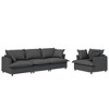 2-Piece Chenille Modular Upholstered Sofa Set with 4-Seater Capacity - 2 of 4
