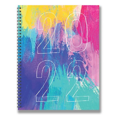 2022 Planner Weekly/Monthly Paint It Bright Large - The Time Factory