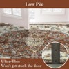 Large Area Rug, Vintage Washable Floral Medallion Area Rug for Living Room, Printed Non Slip Carpet Soft Rugs - 3 of 4