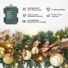 Gaomon Christmas Garland, 6 Ft Artificial Christmas Garland with Lights, Battery Operated Xmas Garland - 3 of 4