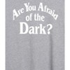 Women's - Are You Afraid of the Dark - White Logo Oversized Graphic T-Shirt - 2 of 4